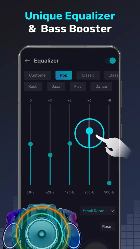 Capturas de tela do Music Player