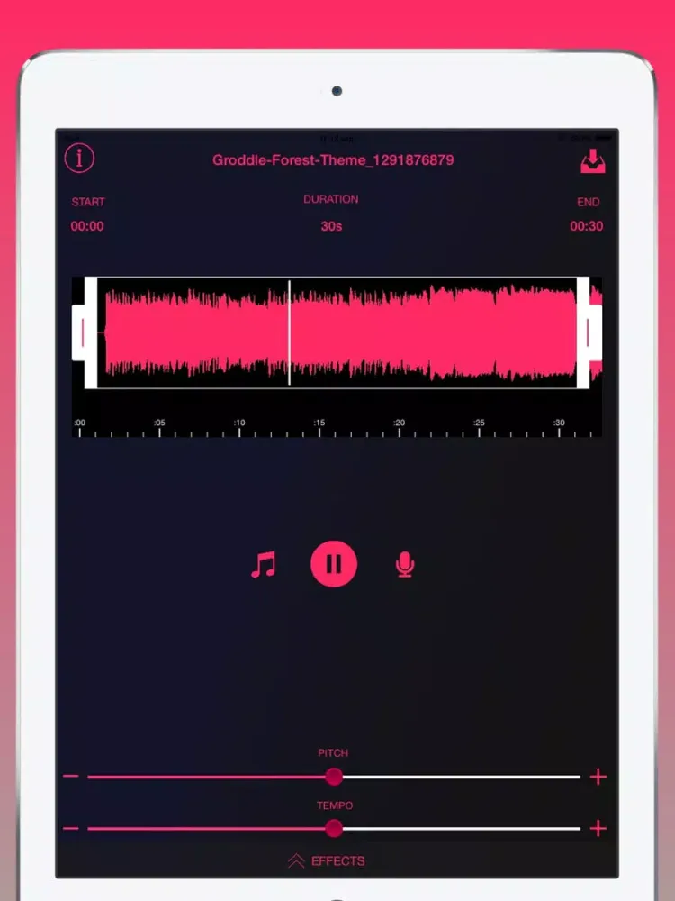 ภาพหน้าจอของ Music Ringtone Maker - Create Ringtones for iPhone with Custom Effects by Editing Songs and Recordings iPad 