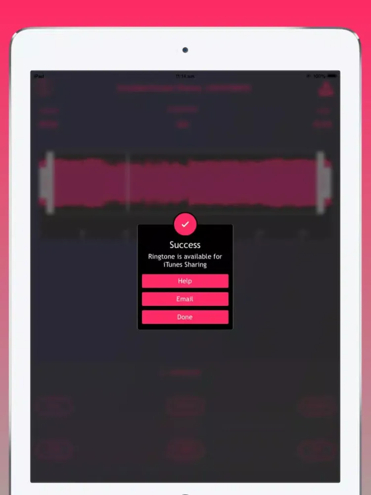 ภาพหน้าจอของ Music Ringtone Maker - Create Ringtones for iPhone with Custom Effects by Editing Songs and Recordings iPad 