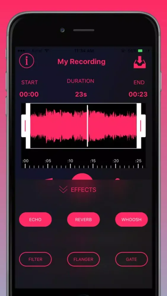 ภาพหน้าจอของ Music Ringtone Maker - Create Ringtones for iPhone with Custom Effects by Editing Songs and Recordings