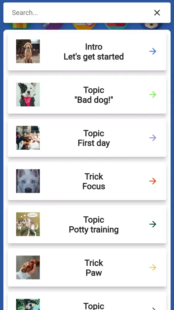 Captures d'écran de Pocket Puppy School