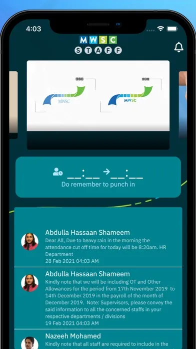 MWSC Staff App 스크린샷