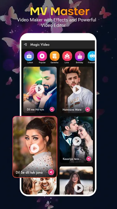 MV Master Video Status Maker Ekran Görüntüleri