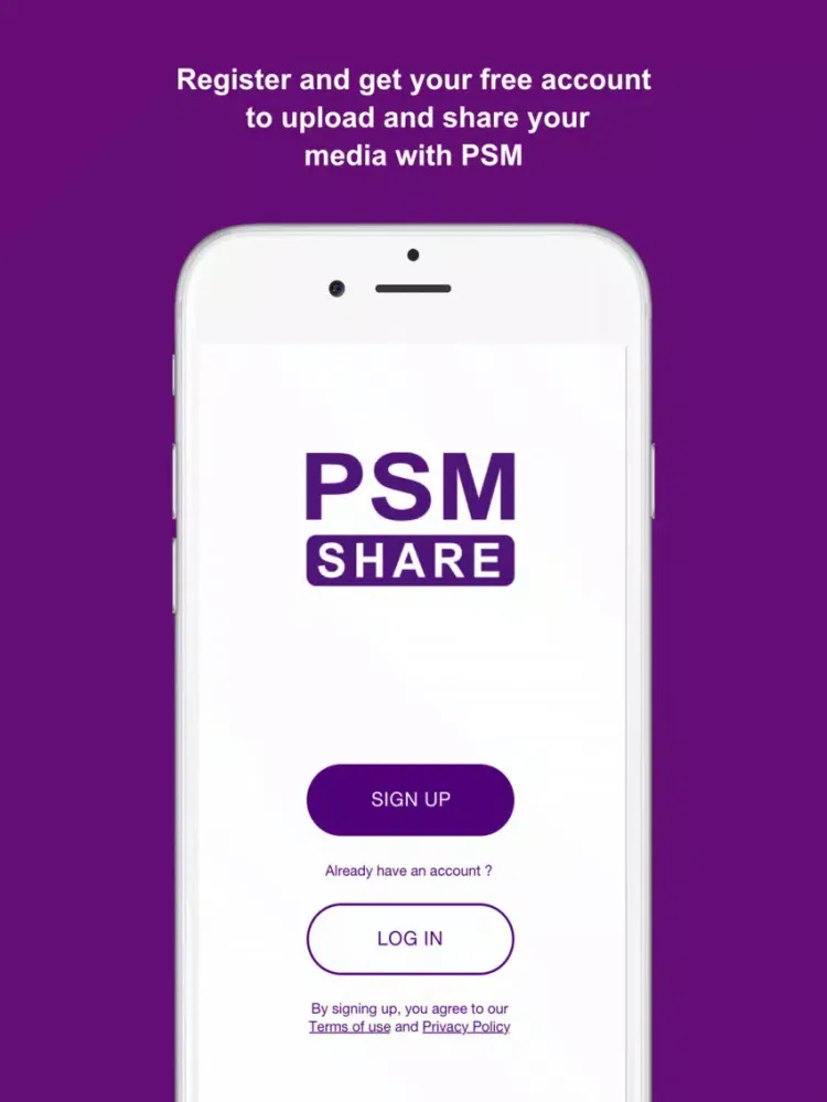 Zrzuty ekranu PSM Share iPad 