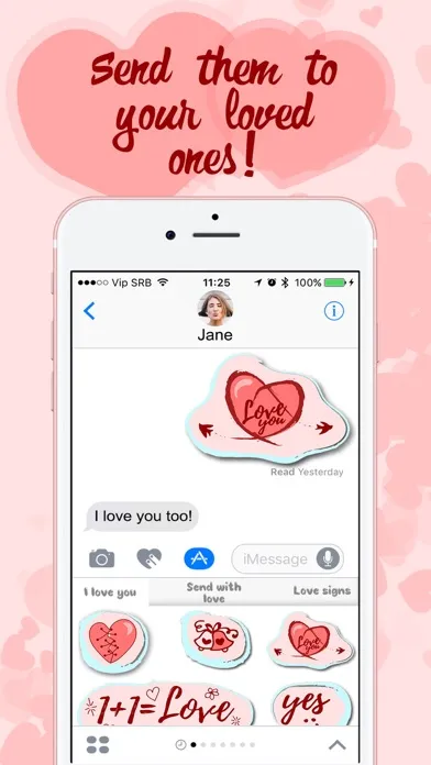 ภาพหน้าจอของ Love Stickers – Fun Text.ing for iMessage