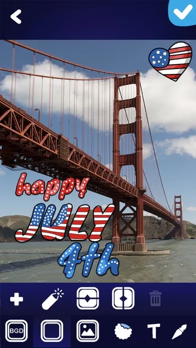 Tangkapan skrin Photo Editor Independence Day – Edit Your Pictures in the Spirit of July 4