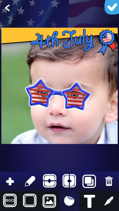 Tangkapan skrin Photo Editor Independence Day – Edit Your Pictures in the Spirit of July 4