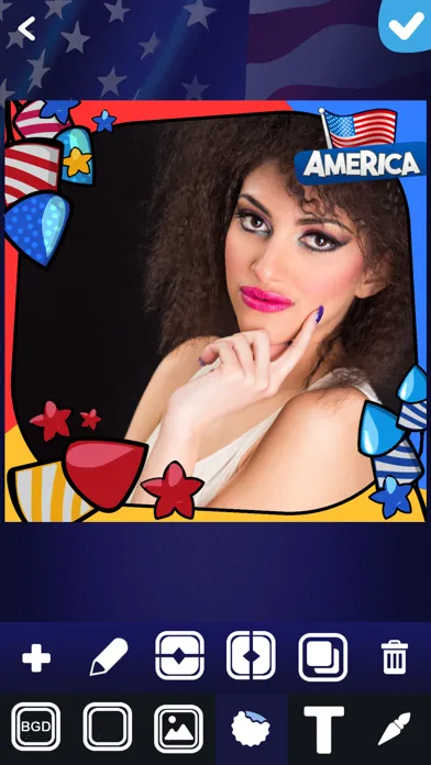 Tangkapan skrin Photo Editor Independence Day – Edit Your Pictures in the Spirit of July 4