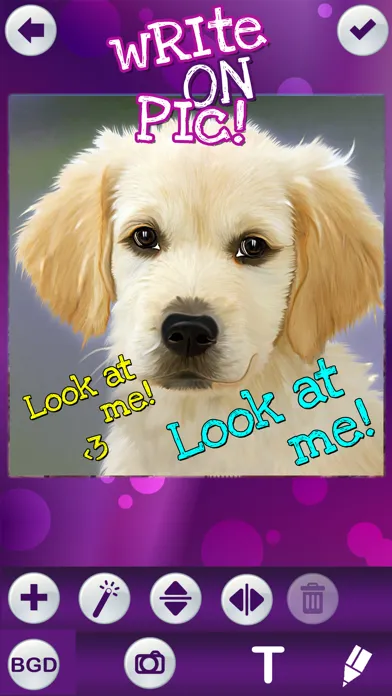 Zrzuty ekranu Write on Pics Free Photo Studio Editor – Add Text and Caption.s over your Favorite Picture.s