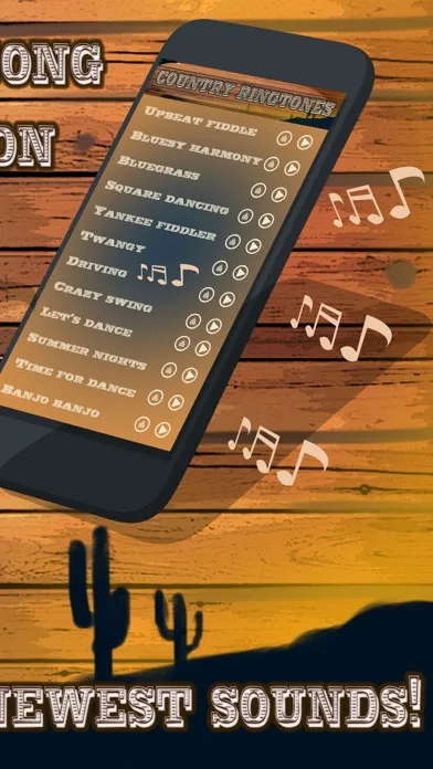 Tangkapan skrin Country Music Ringtones – Sounds, Noise.s and Melodies for iPhone