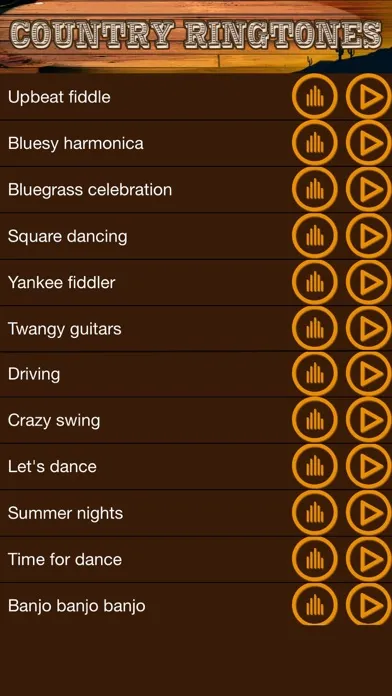 Tangkapan skrin Country Music Ringtones – Sounds, Noise.s and Melodies for iPhone