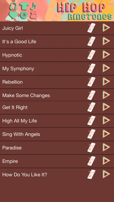 Hip Hop Ringtones – Best Free Music Sounds and Ringing Alerts for iPhone سکرین شاٹس