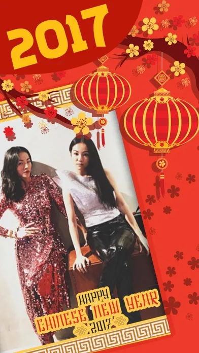 Capturas de tela do Chinese New Year Photo Frames – Sticker Camera