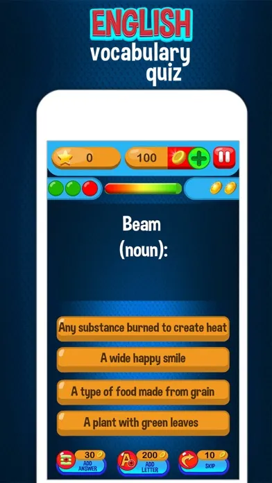 English Vocabulary Quiz – Knowledge Test for Free应用截图