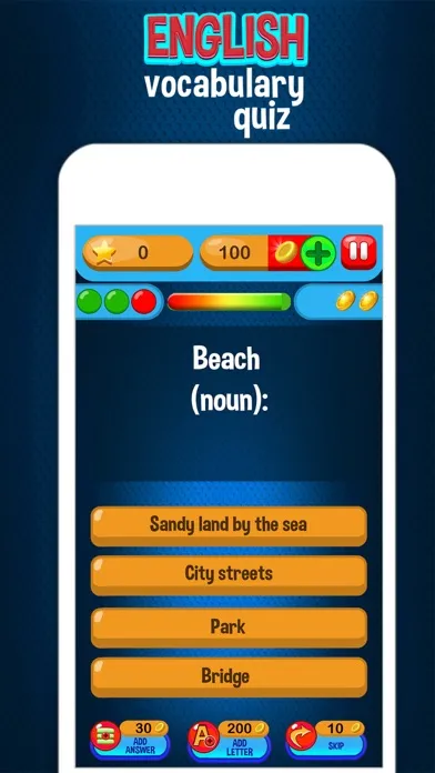 English Vocabulary Quiz – Knowledge Test for Free应用截图