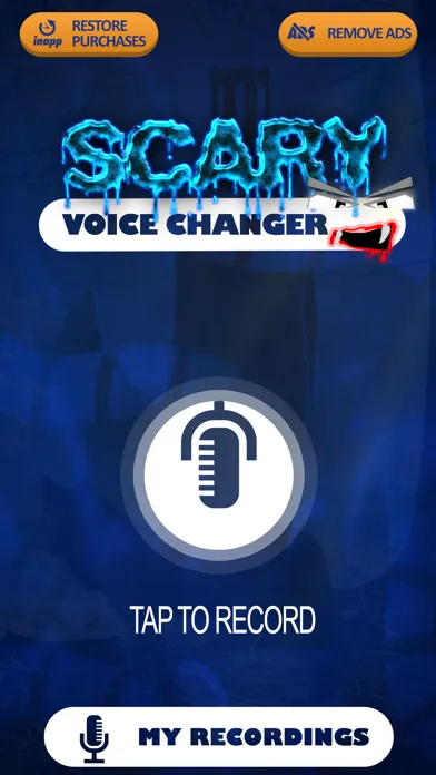 Tangkapan skrin Scary Voice Changer – Ringtones and Sound.s Editor