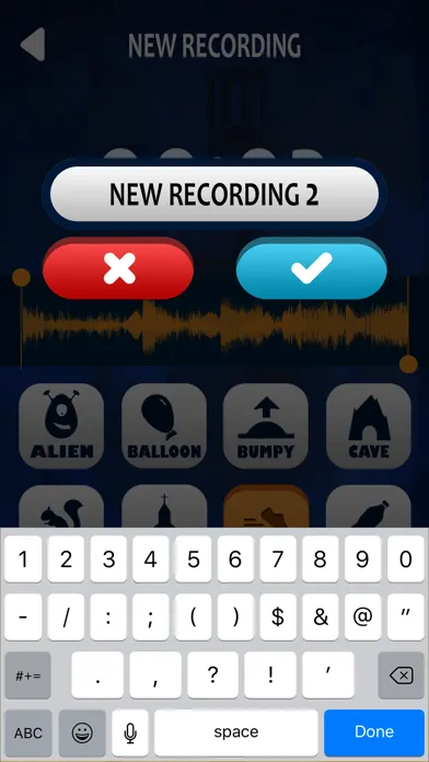 Tangkapan skrin Scary Voice Changer – Ringtones and Sound.s Editor