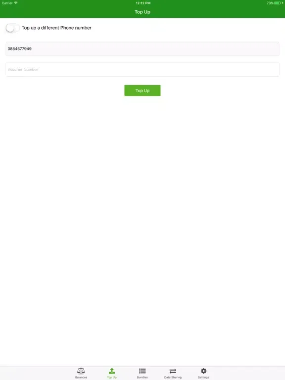 ภาพหน้าจอของ TNM Smart App iPad 