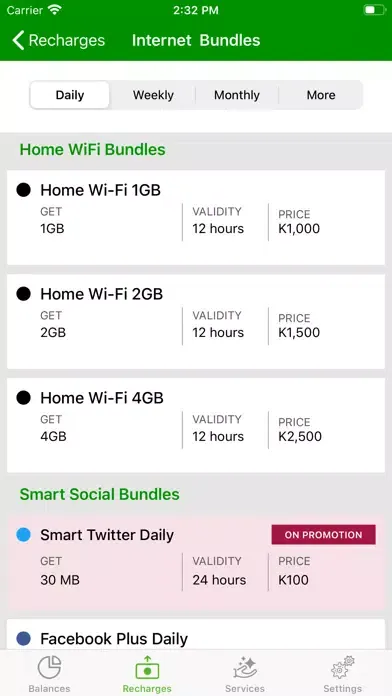 ภาพหน้าจอของ TNM Smart App