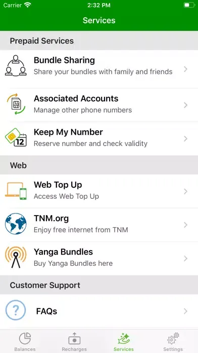 ภาพหน้าจอของ TNM Smart App