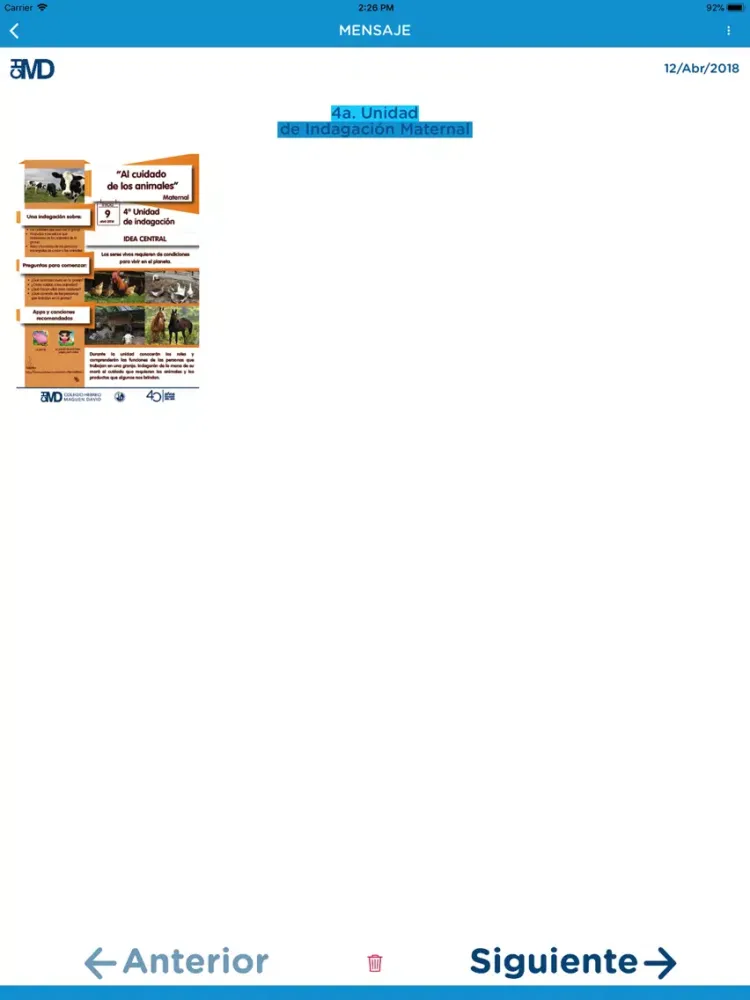 Zrzuty ekranu CHMD iPad 