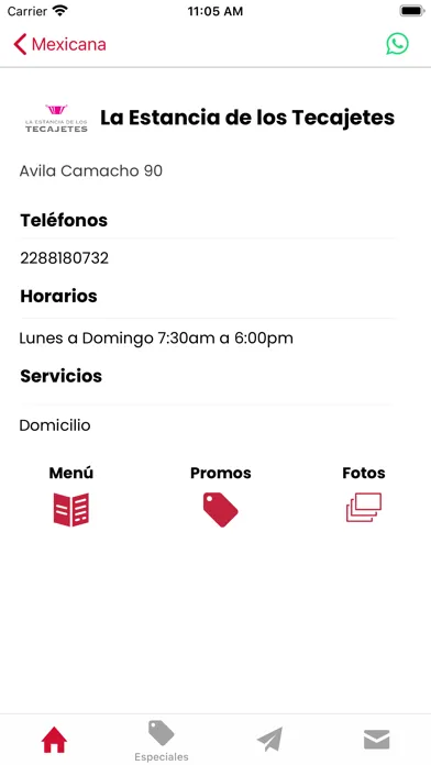 Tangkapan skrin A la Carta - Guía restaurantes
