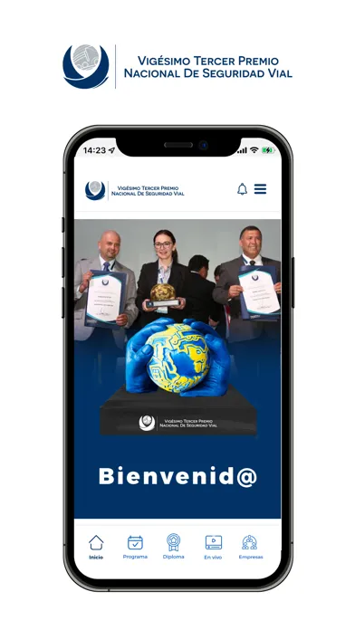 Capturas de tela do ANTP, Premio de Seguridad Vial