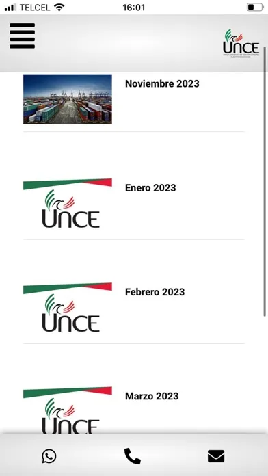 UNCE سکرین شاٹس