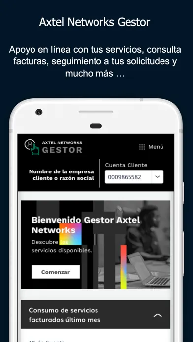 Capturas de pantalla de Axtel Networks Gestor