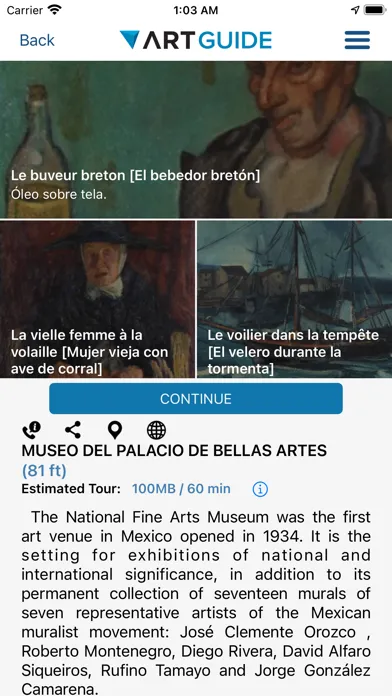 ArtGuide CBI Screenshots
