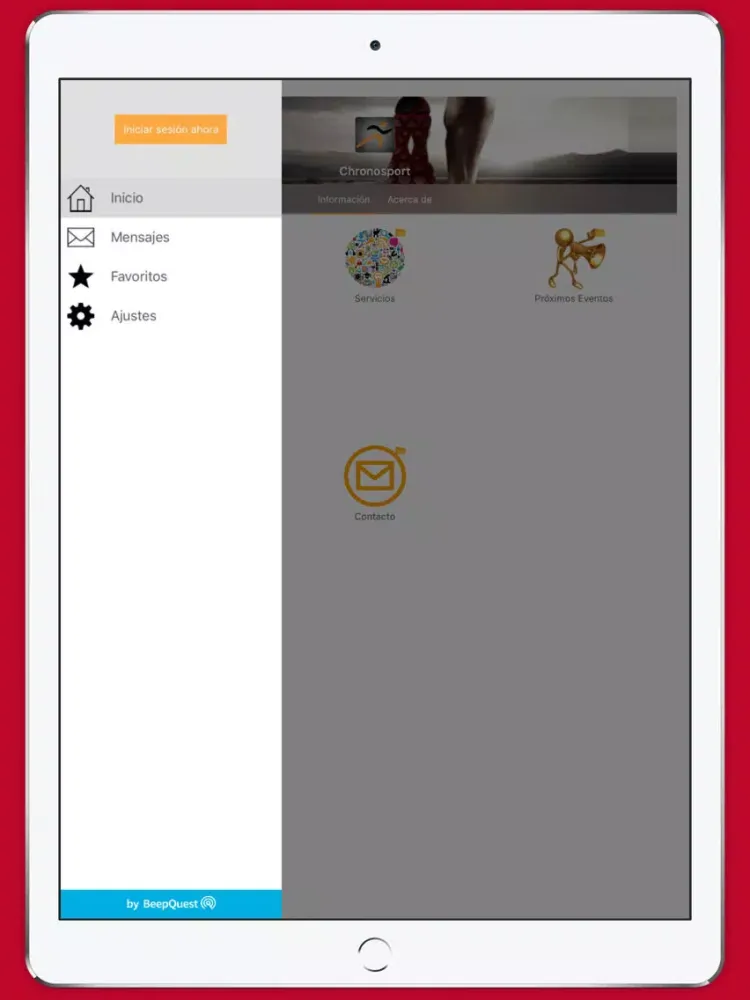 Tangkapan layar Carreras Saltillo iPad 