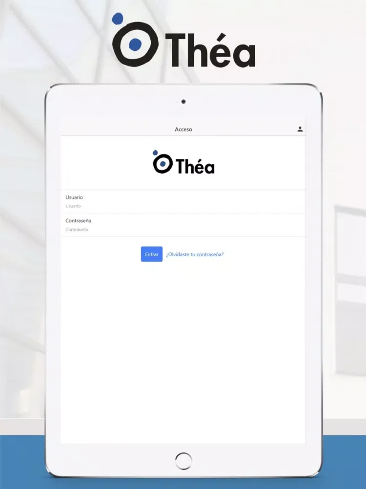 Tangkapan skrin Théa Encuestas iPad 