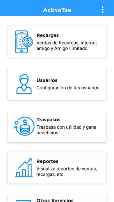 Capturas de tela do Activatae Enlace