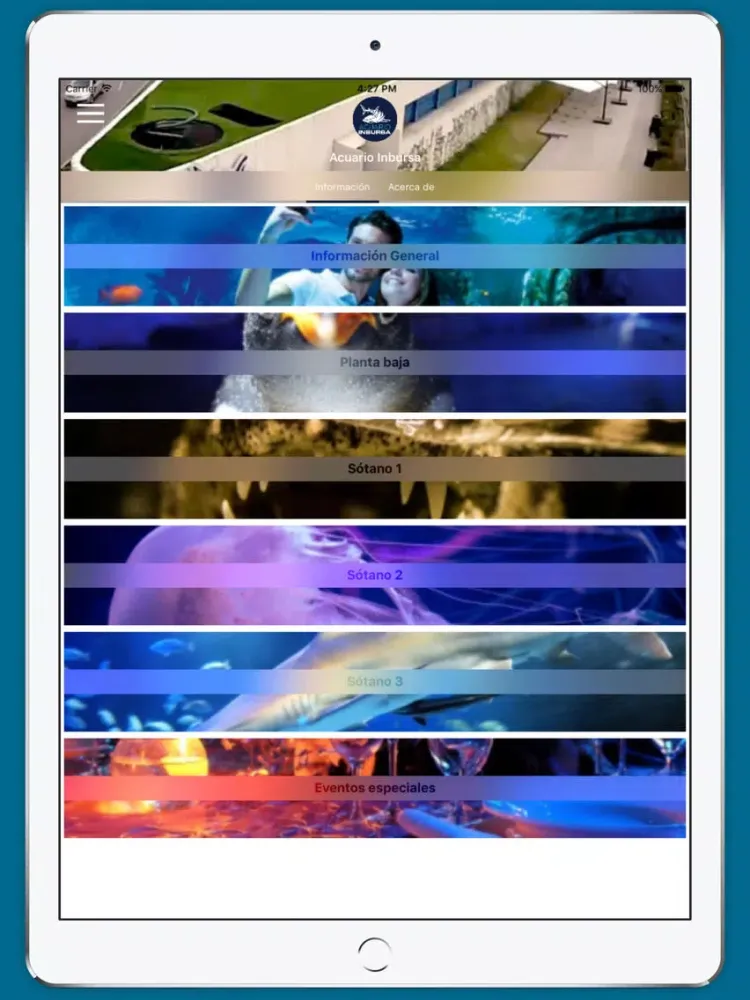 Acuario Inbursa iPad  Screenshots