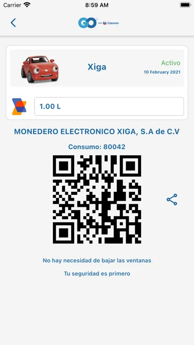 Screenshot di Chevron GO