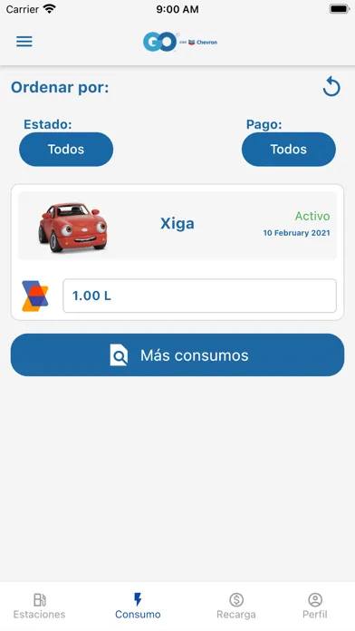 Screenshot di Chevron GO