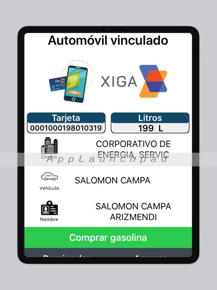 Tangkapan skrin Enerser Móvil iPad 
