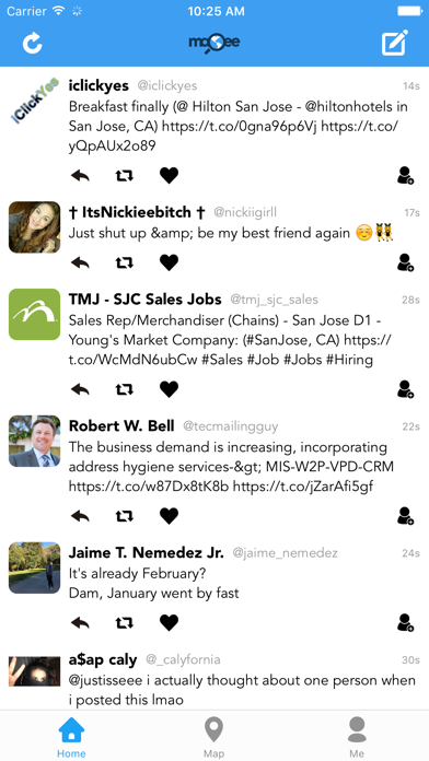 Screenshot di Mapee - Find Tweets around the world