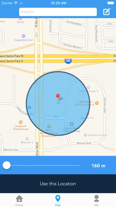 Tangkapan layar Mapee - Find Tweets around the world