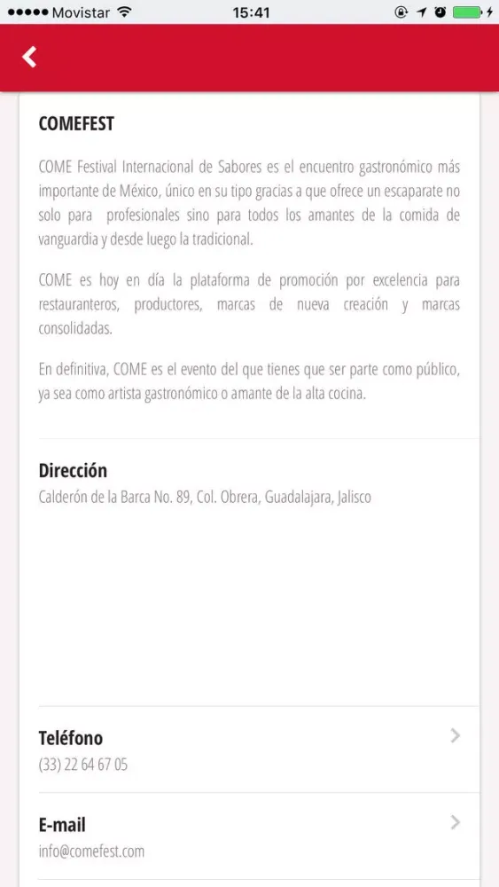 COME Festival Internacional de Sabores Screenshots