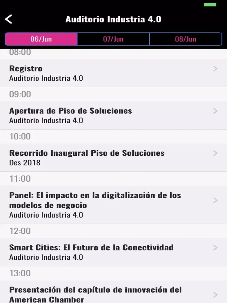 DES 2018 iPad  Screenshots