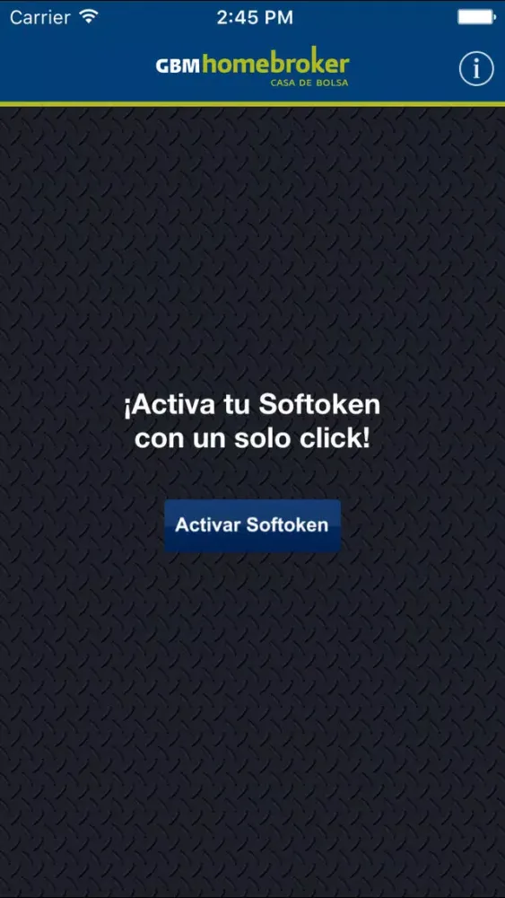 Capturas de pantalla de GBM SoftToken