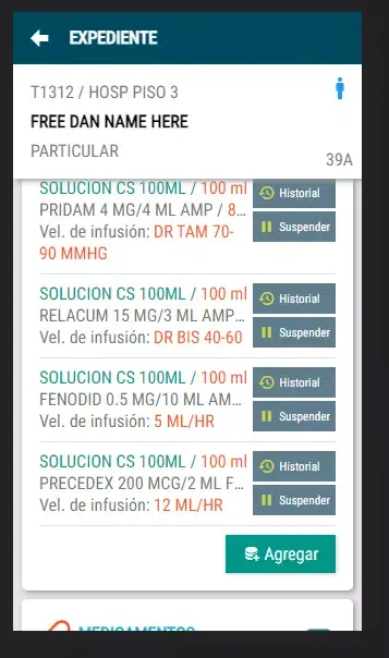 Capturas de tela do HRSJ Expediente