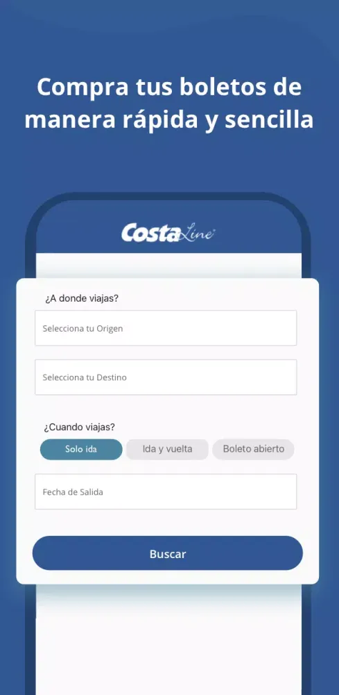 Capturas de pantalla de CostaLine - Rutas en Autobus