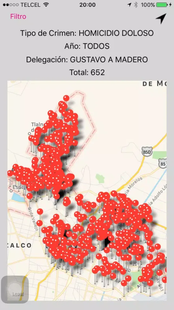 Captures d'écran de AlertaCDMX