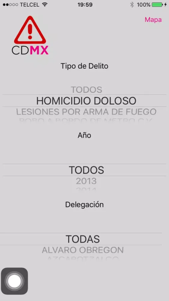 Captures d'écran de AlertaCDMX