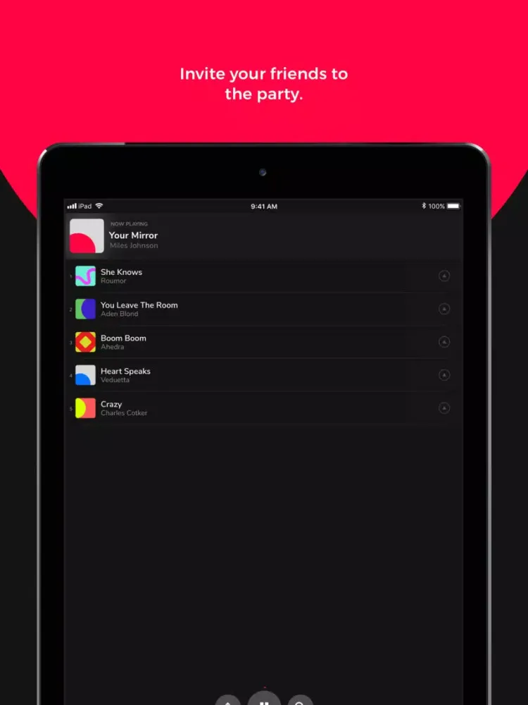 Queue - Party Playlists iPad  Screenshots