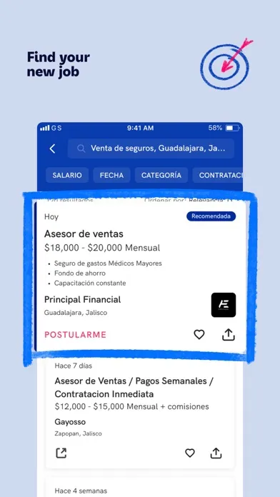 Screenshot di OCC - Job Search
