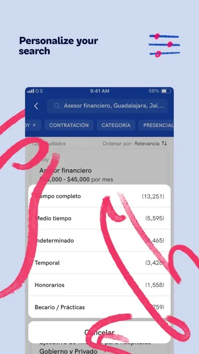 Screenshot di OCC - Job Search