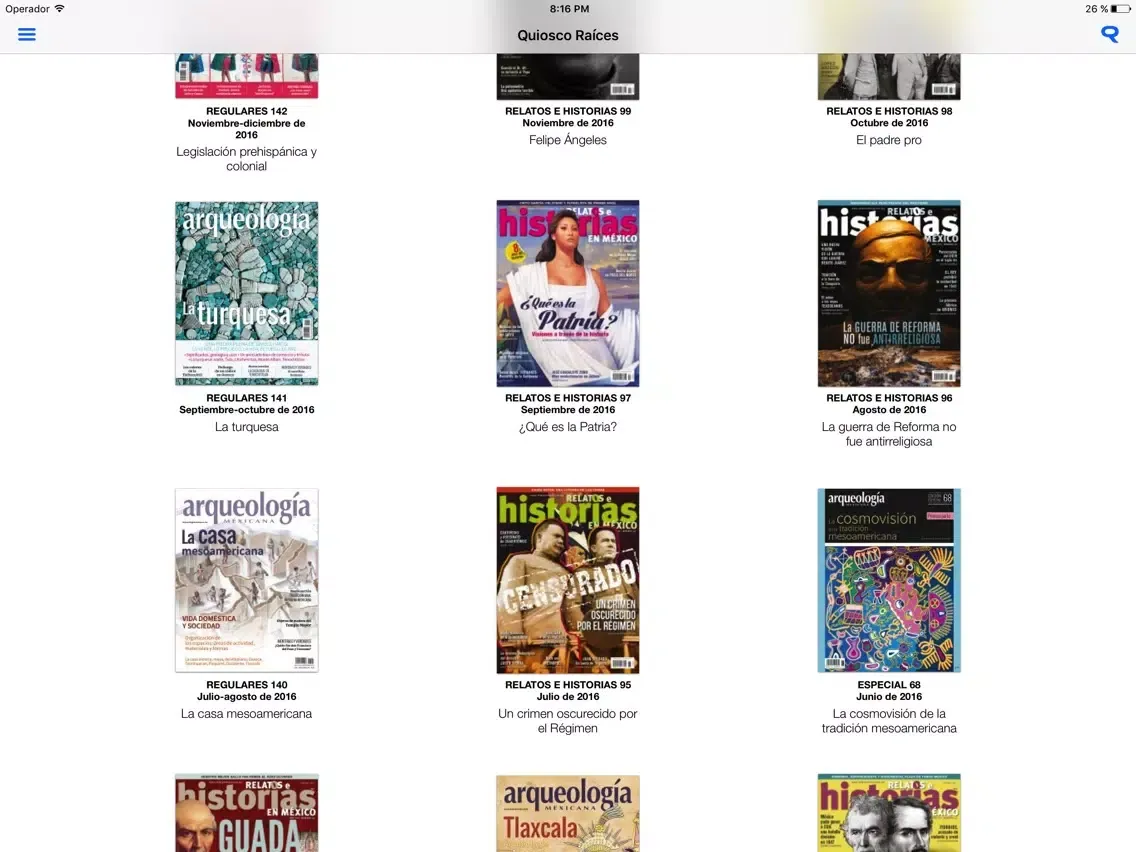 Screenshot di Quiosco Raíces iPad 